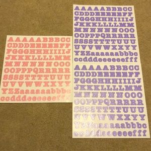 Creative Memories stickers abc/123